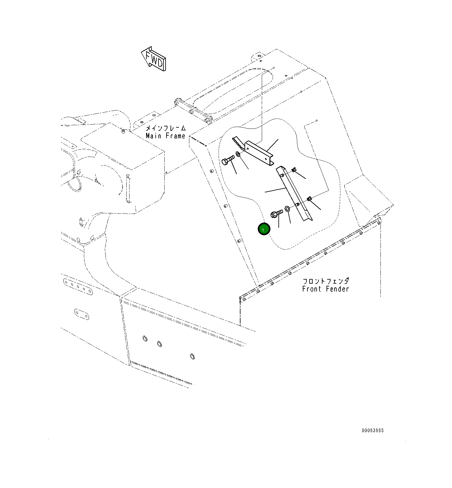 Крышка 561-84-81250  Komatsu