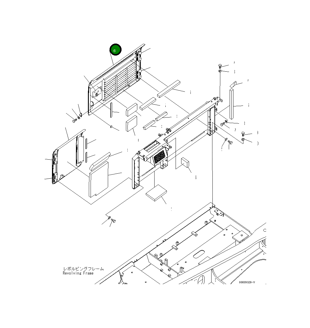 Крышка 208-54-76720  Komatsu