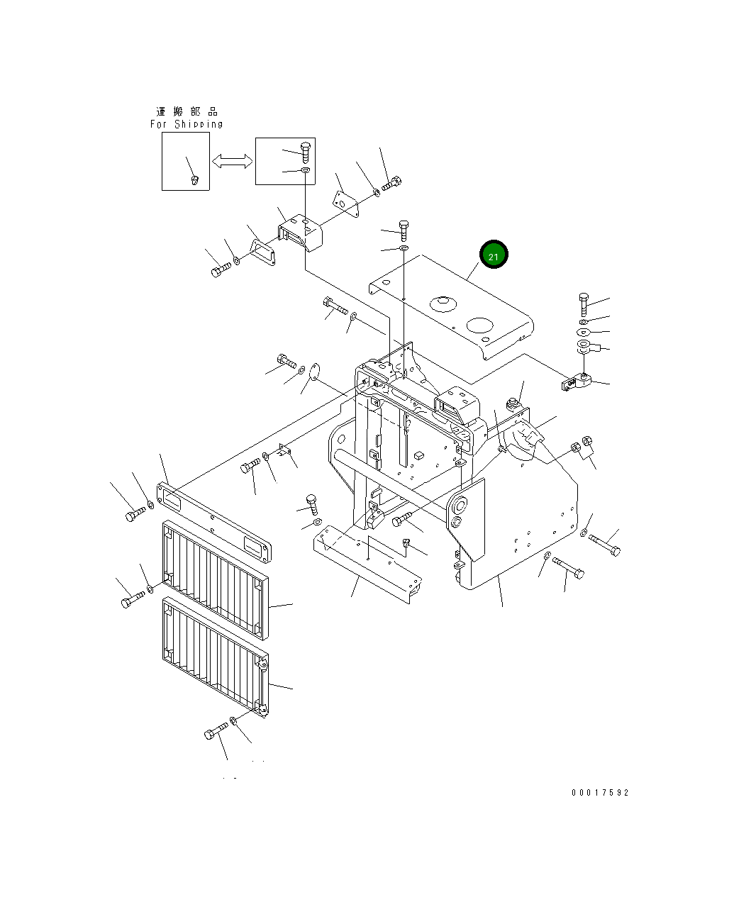 Крышка 154-54-47540 Komatsu