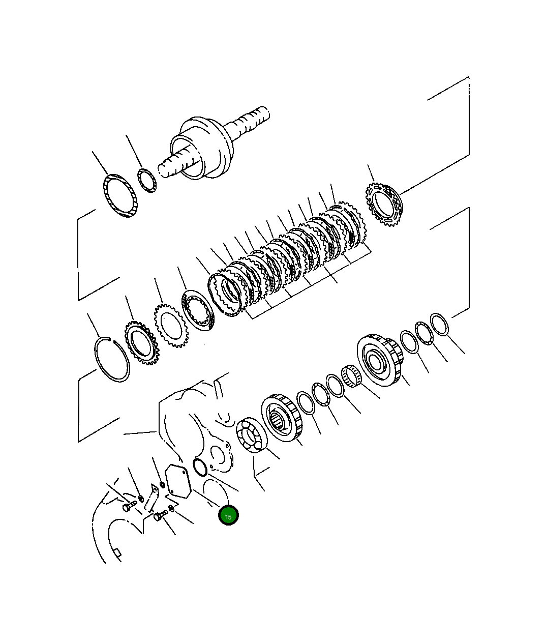Крышка 419-15-14231 Komatsu