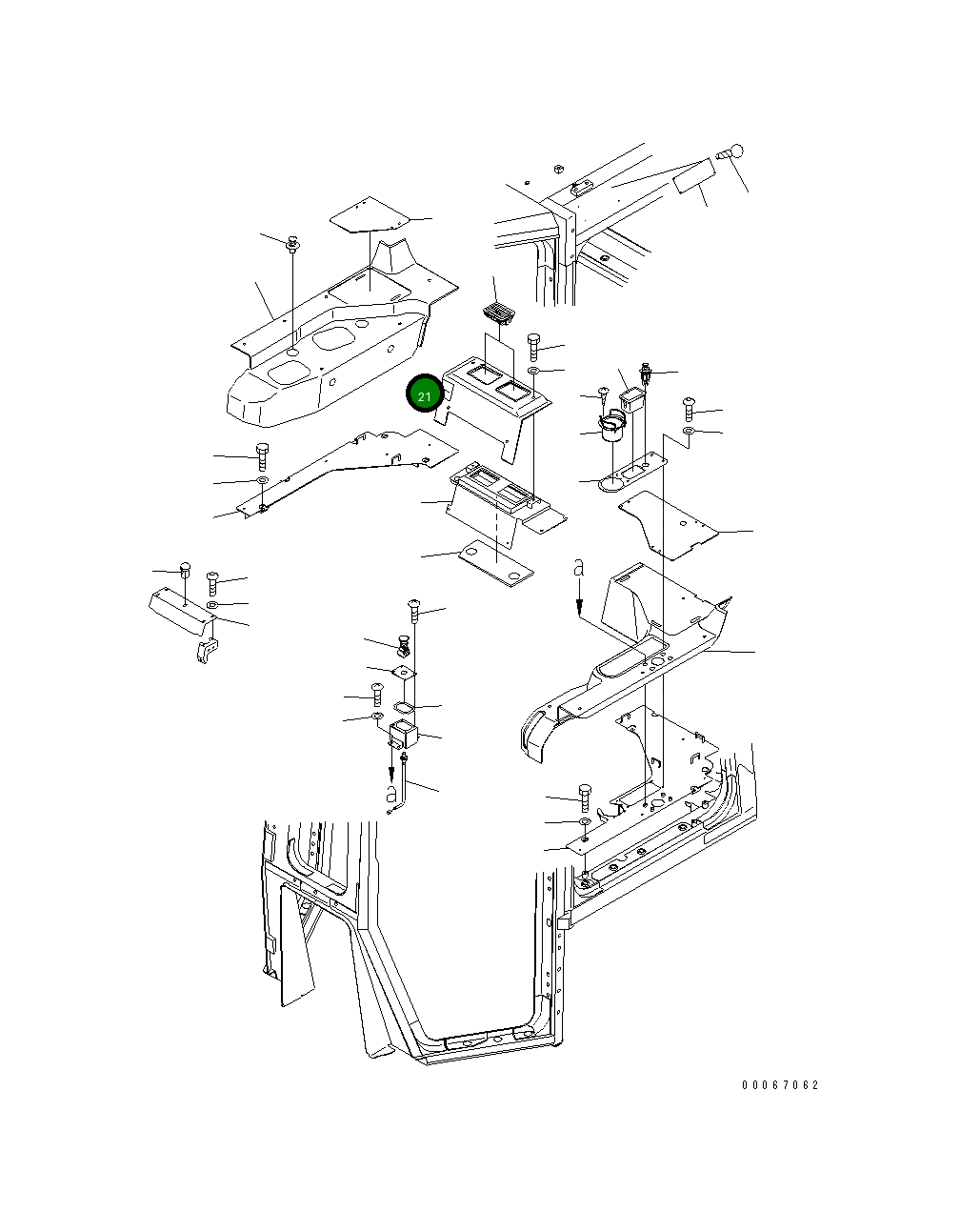 Крышка 198-54-61521 Komatsu