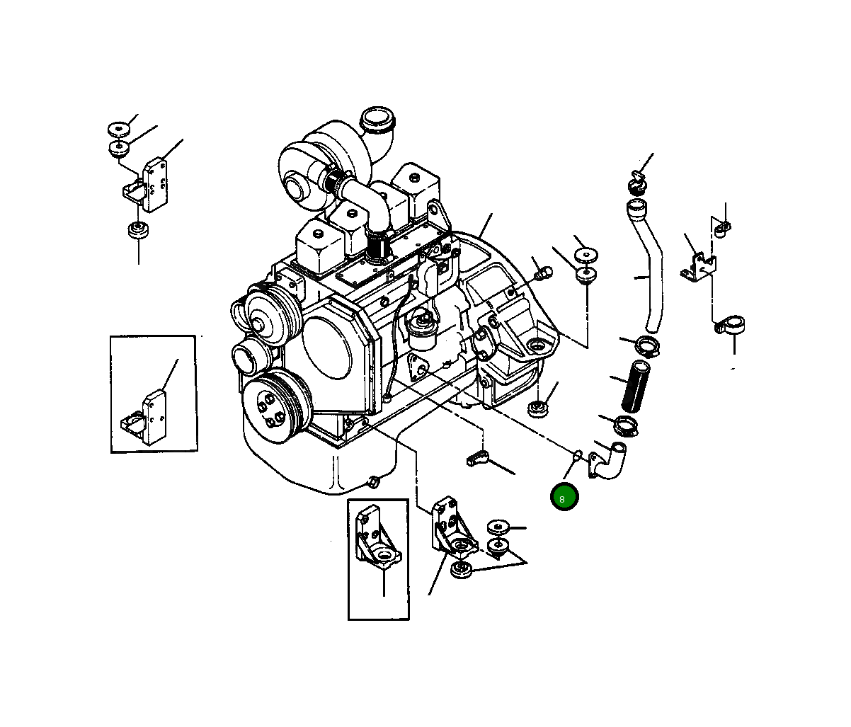 Кольцо уплотнительное (O-Ring) 328 138 R1 Komatsu
