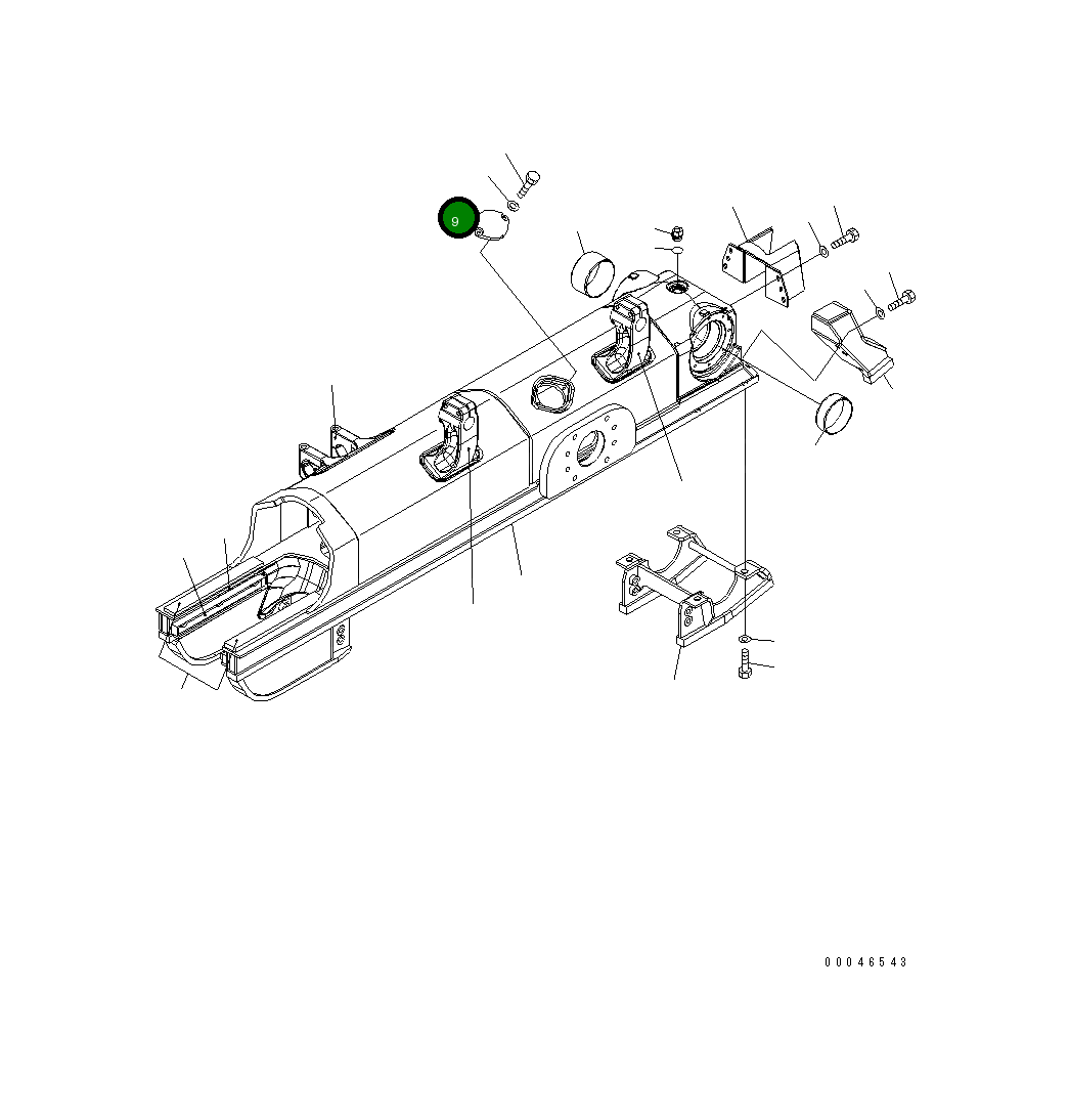 Крышка 154-30-71261 Komatsu