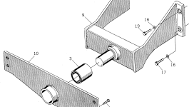 Резиновый подшипник BW052483 Komatsu
