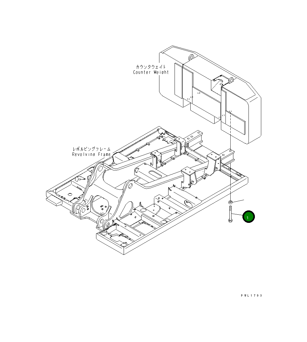 Болт 21M-46-14210 Komatsu