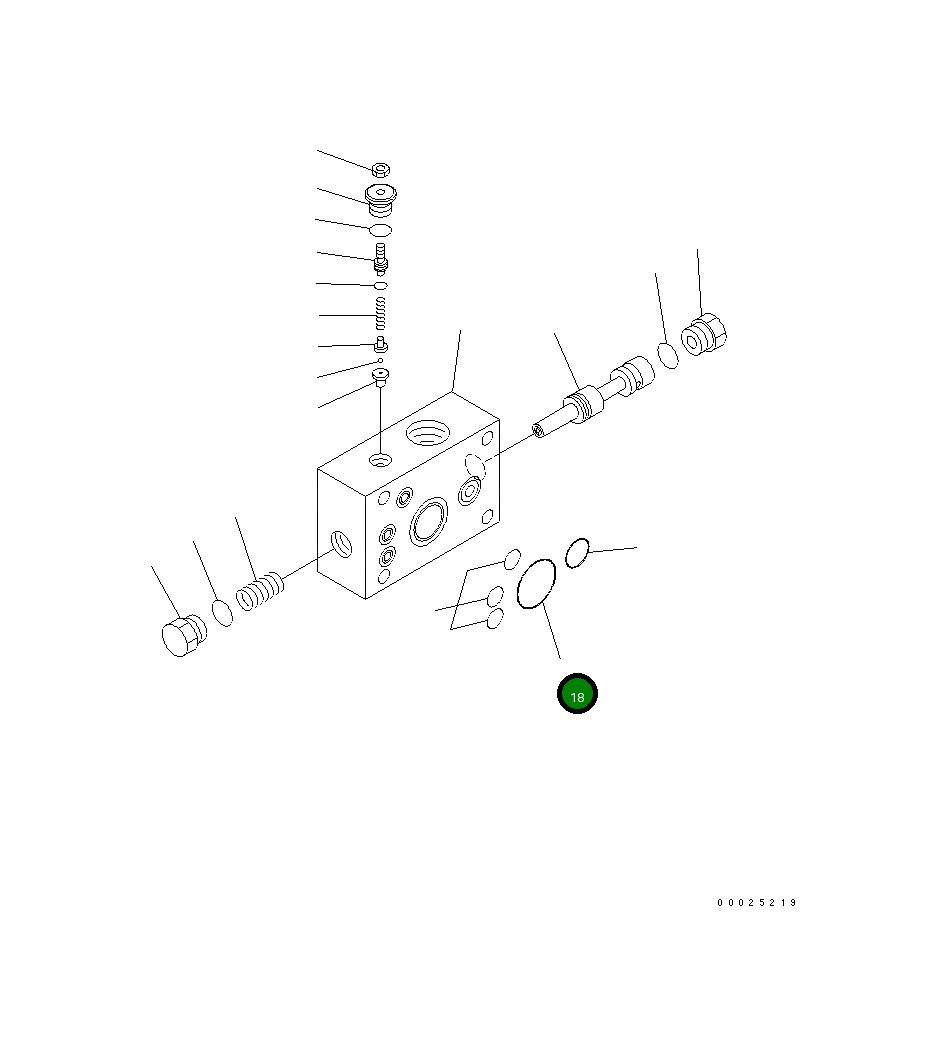 Кольцо уплотнительное (O-Ring) STA40001-38  Komatsu