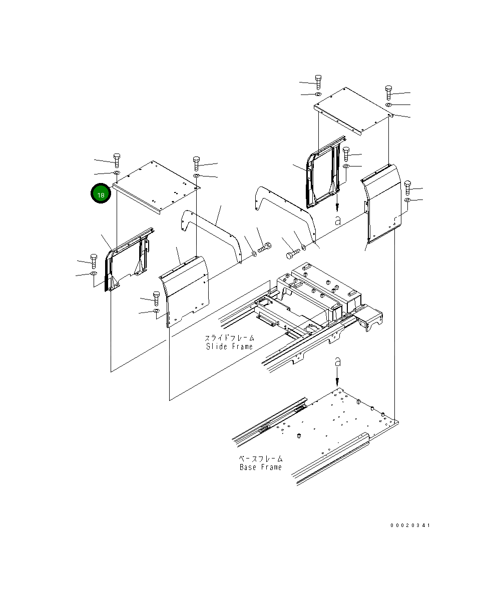 Крышка 20Y-54-31670 Komatsu