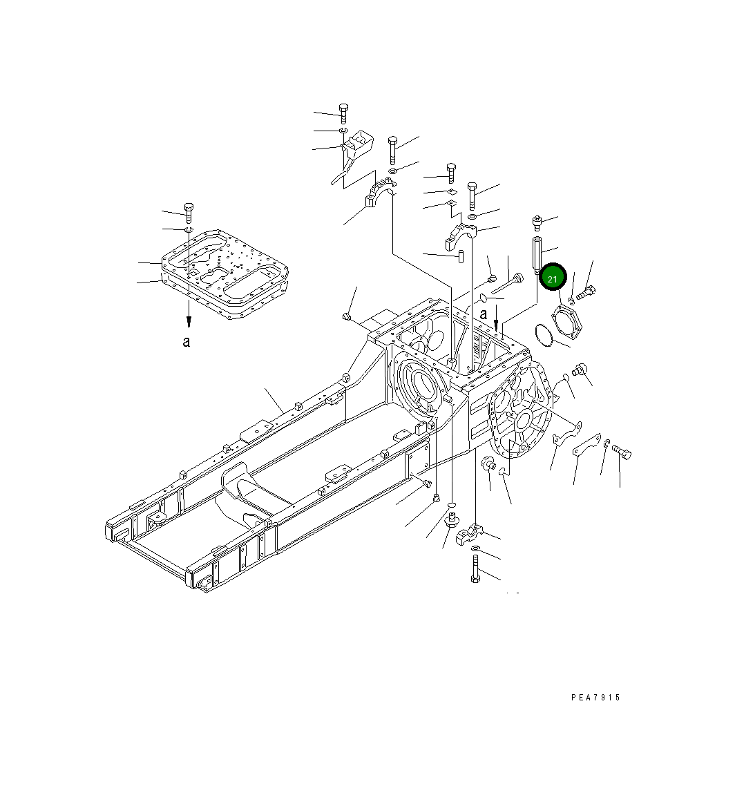 Крышка 131-21-41222 Komatsu