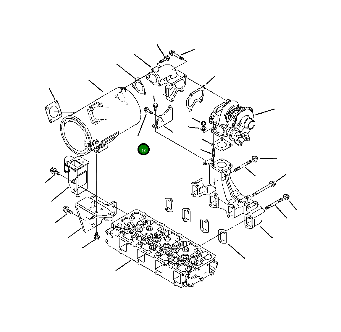 Болт YM261060-80402 Komatsu
