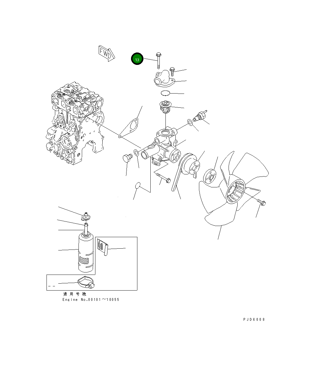 Болт YM119620-42380 Komatsu