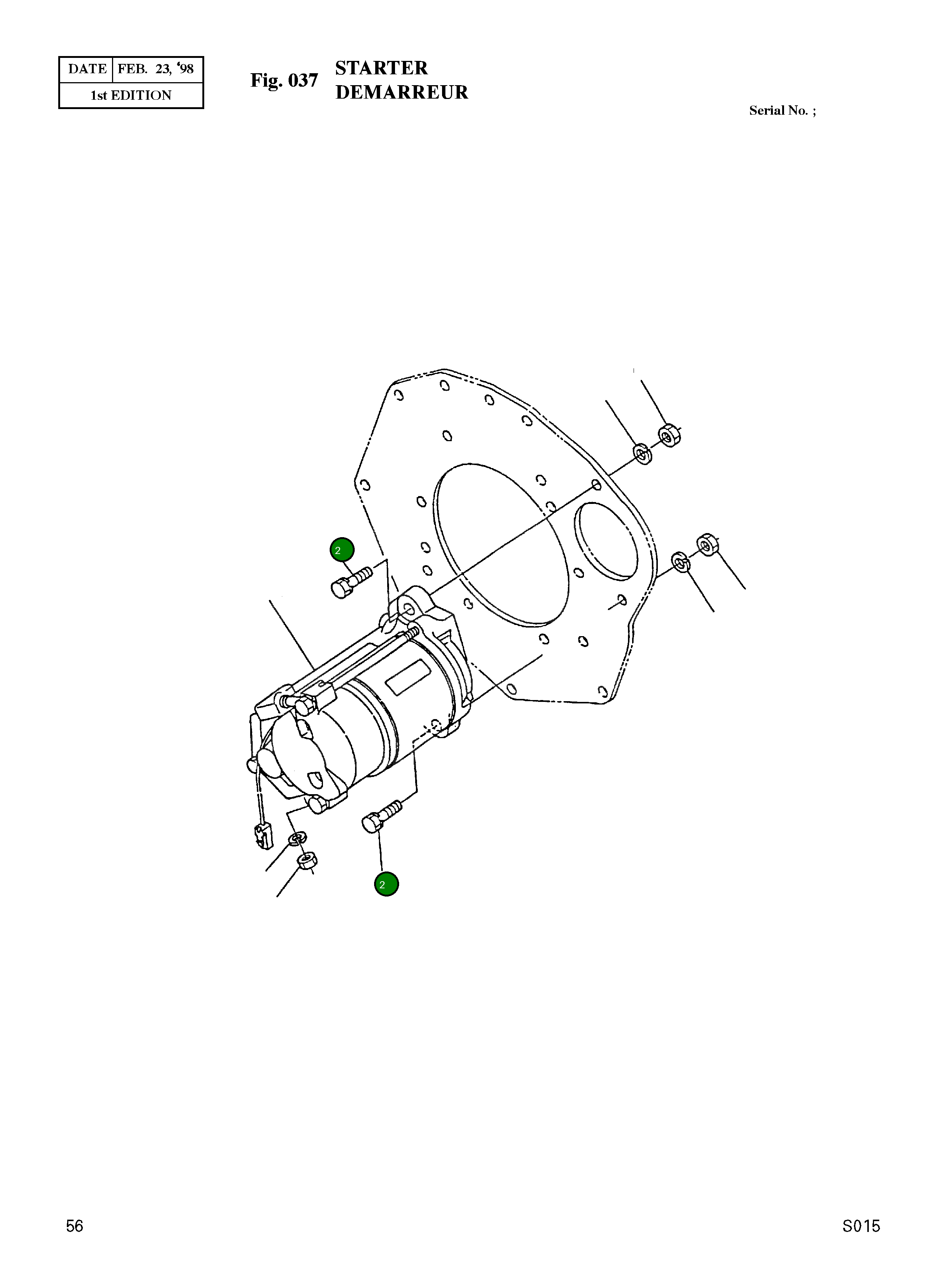 Болт 01153-50828 Komatsu