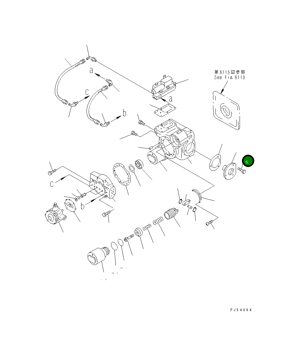 Болт 262-61-22240 Komatsu