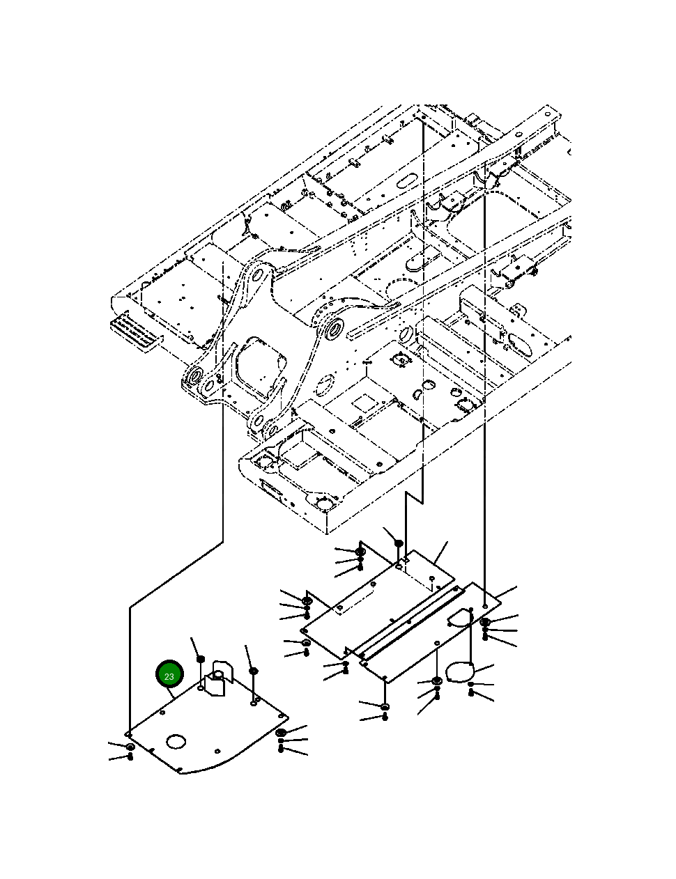 Крышка 207-54-78791  Komatsu