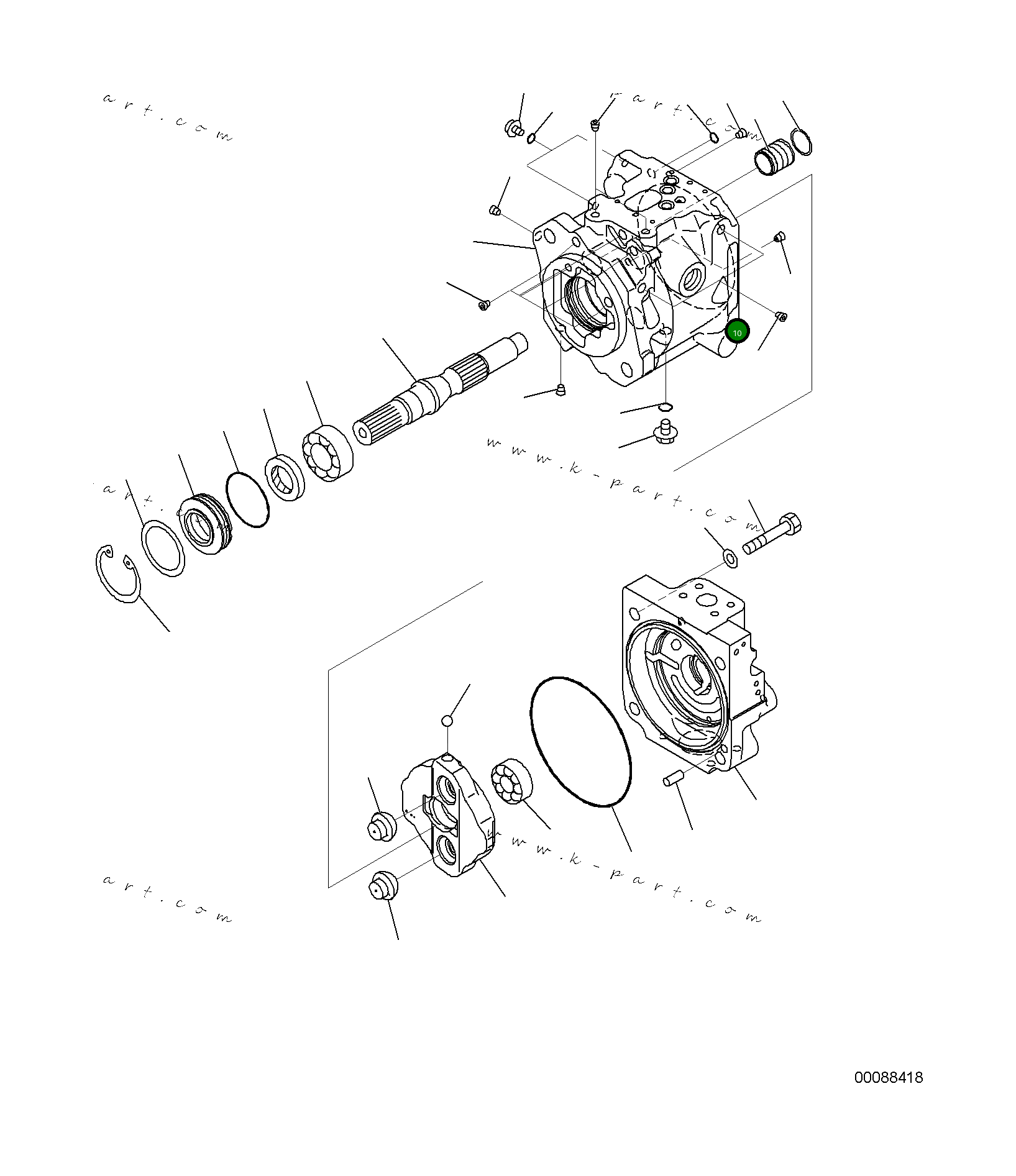 Кольцо уплотнительное (O-Ring)  07000-B1009  Komatsu