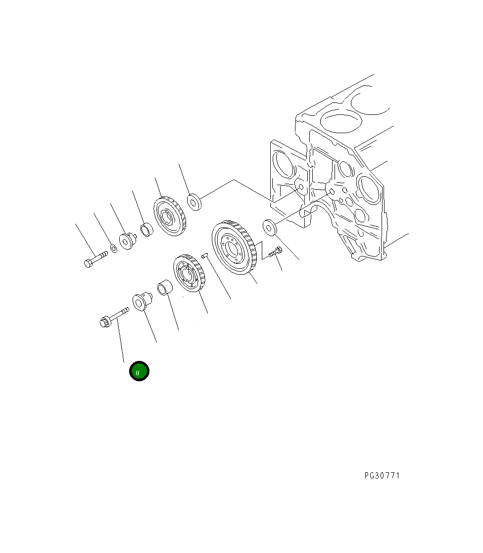 Болт 6210-21-2440 Komatsu
