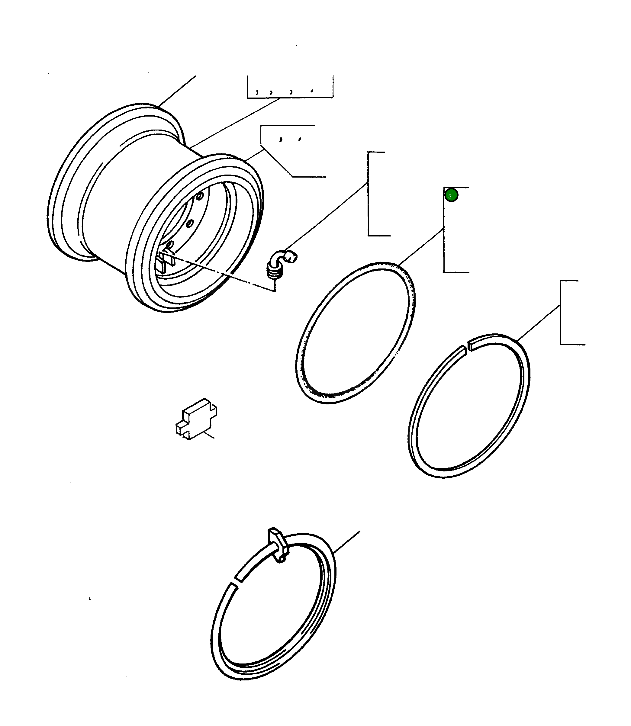 Кольцо уплотнительное (O-Ring) 2964680M1 Komatsu