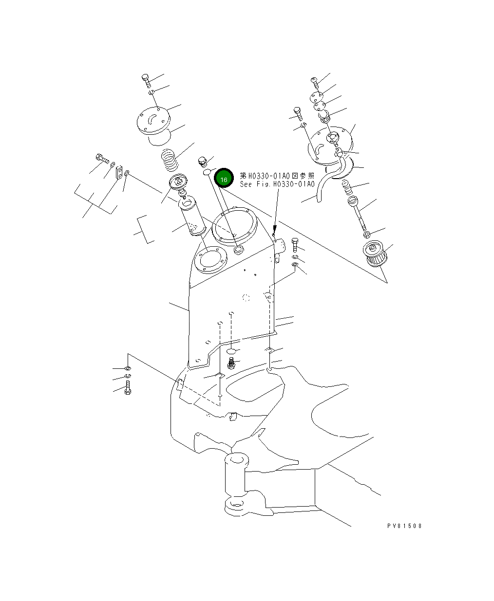 Кольцо уплотнительное (O-Ring) YM24311-000380 Komatsu