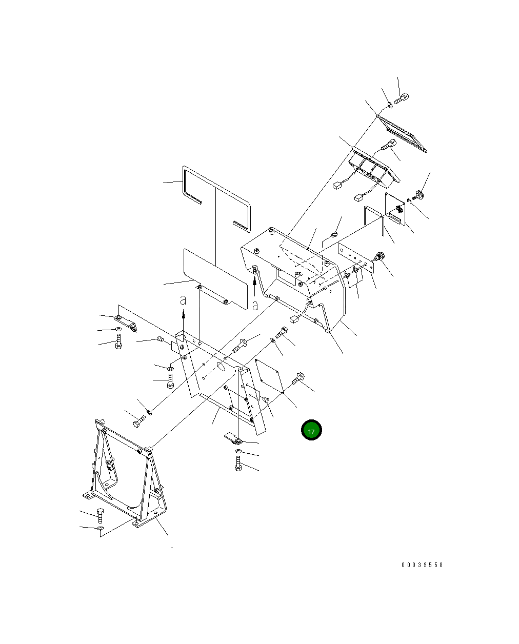 Крышка 195-54-72540  Komatsu