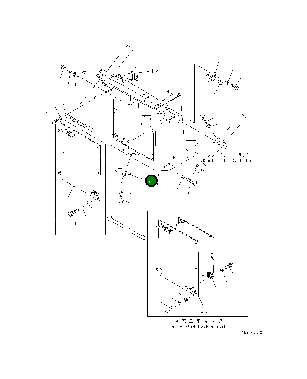 Крышка 130-54-71120 Komatsu