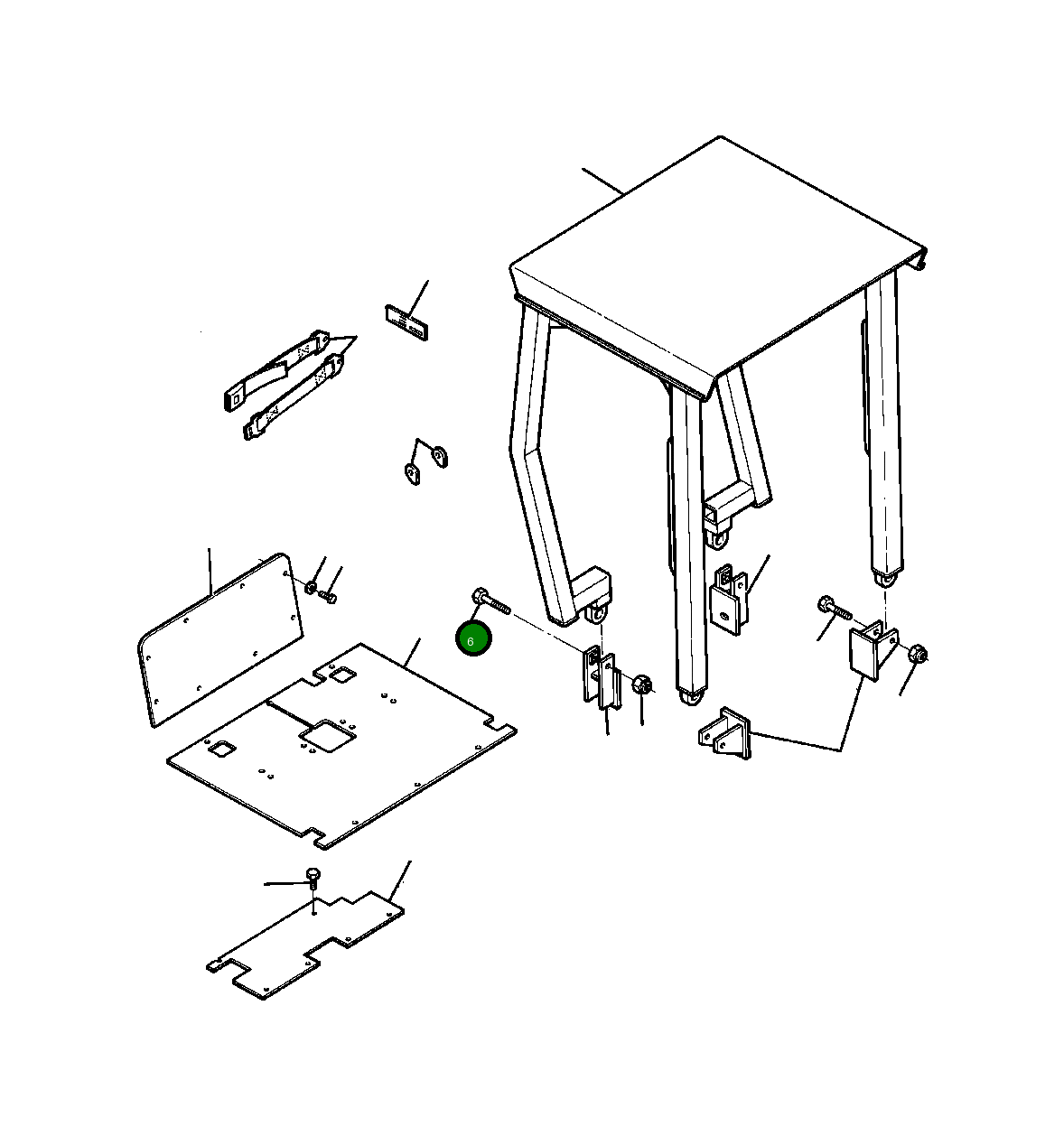 Болт 80 745 Komatsu