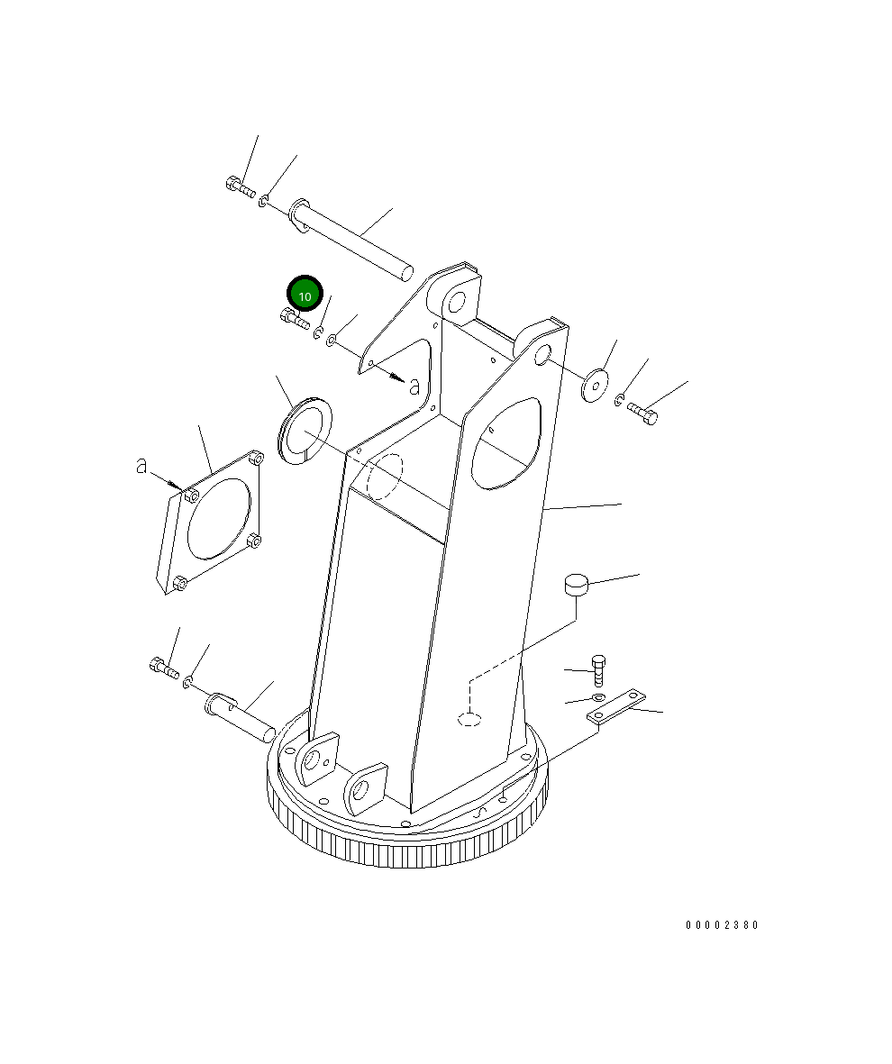 Болт MH21015-08020 Komatsu