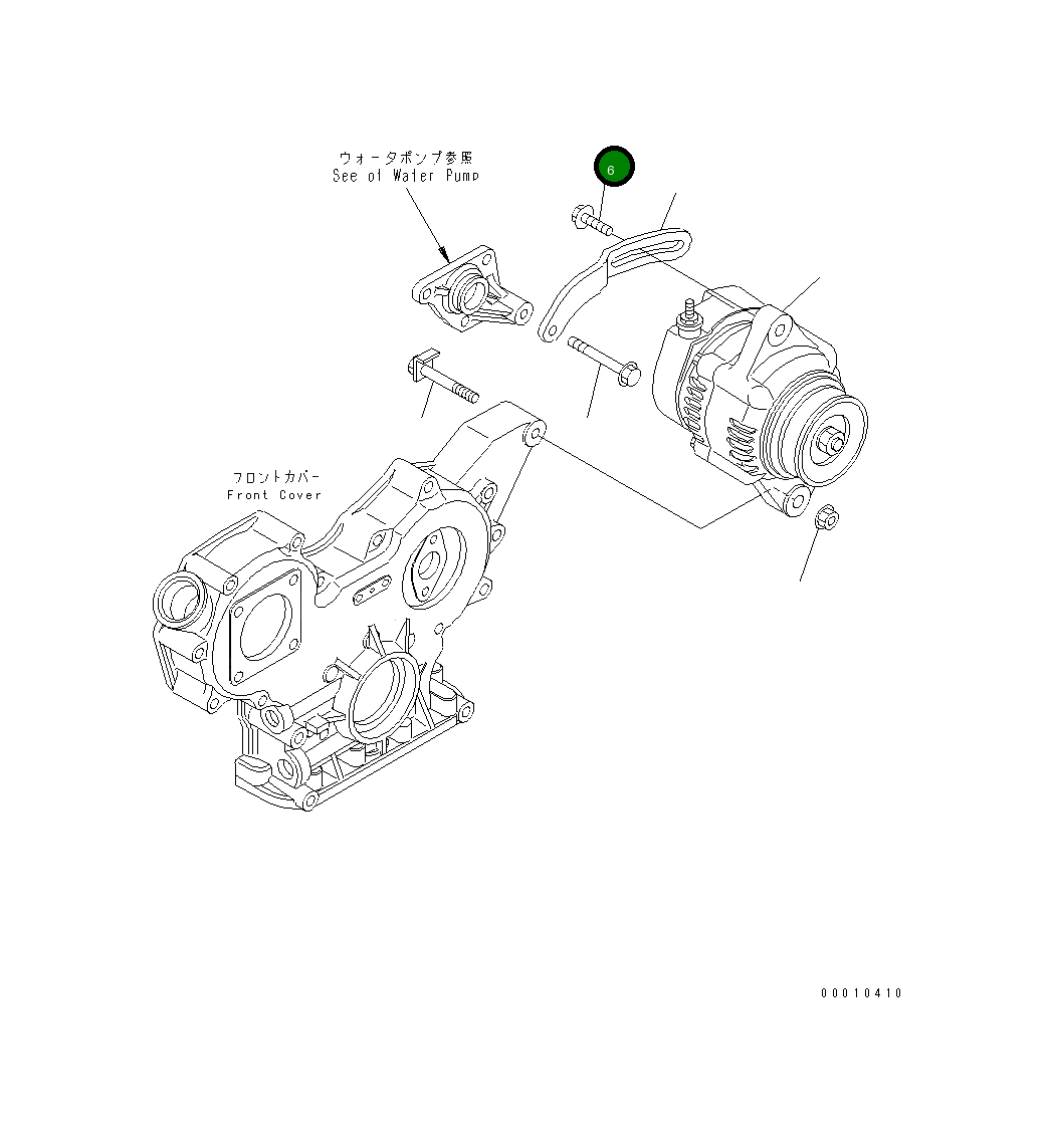 Болт 456-711  Komatsu