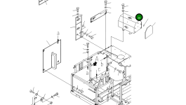 Крышка 14S-54-15211 Komatsu