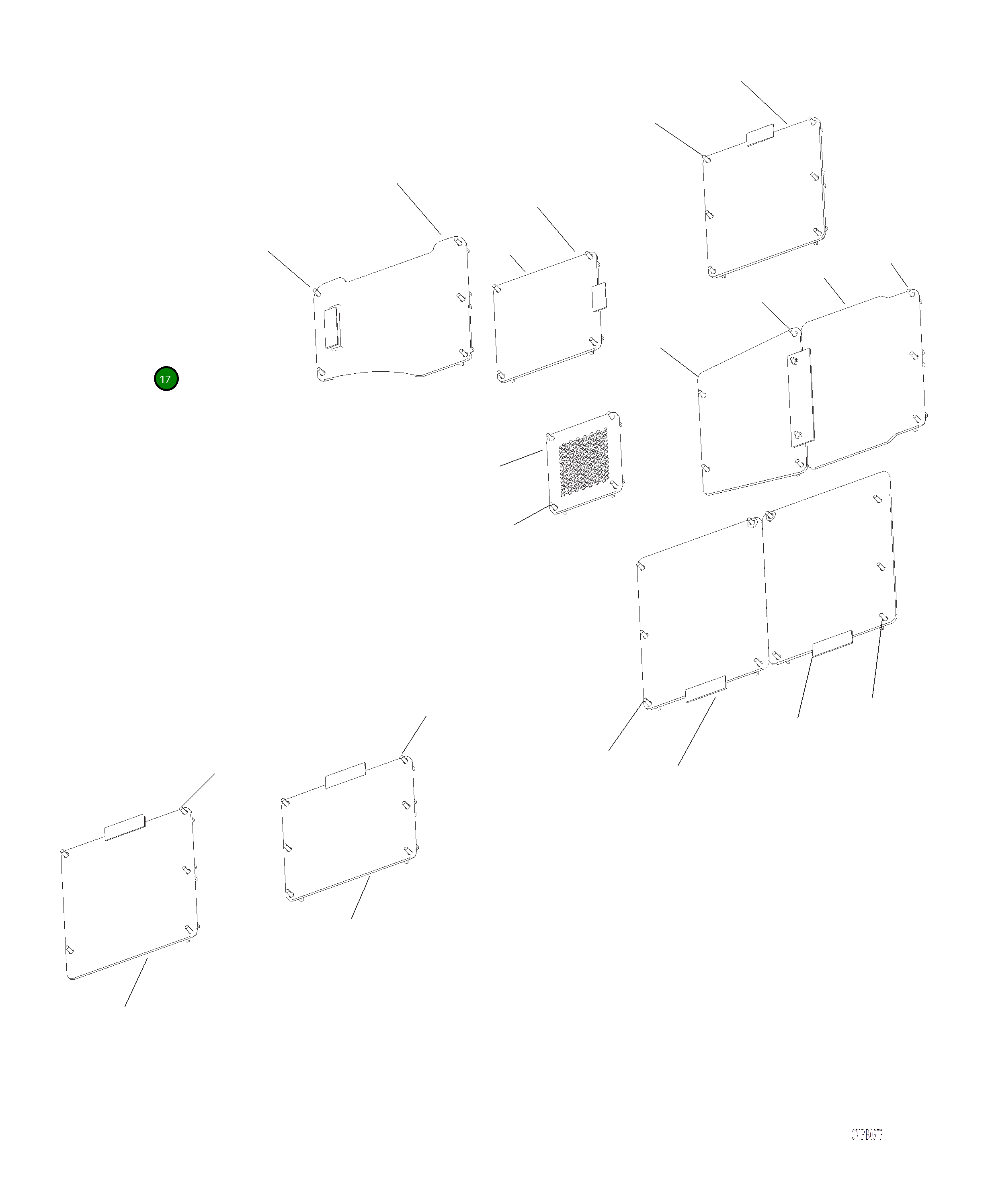 Крышка 206-54-A2460  Komatsu