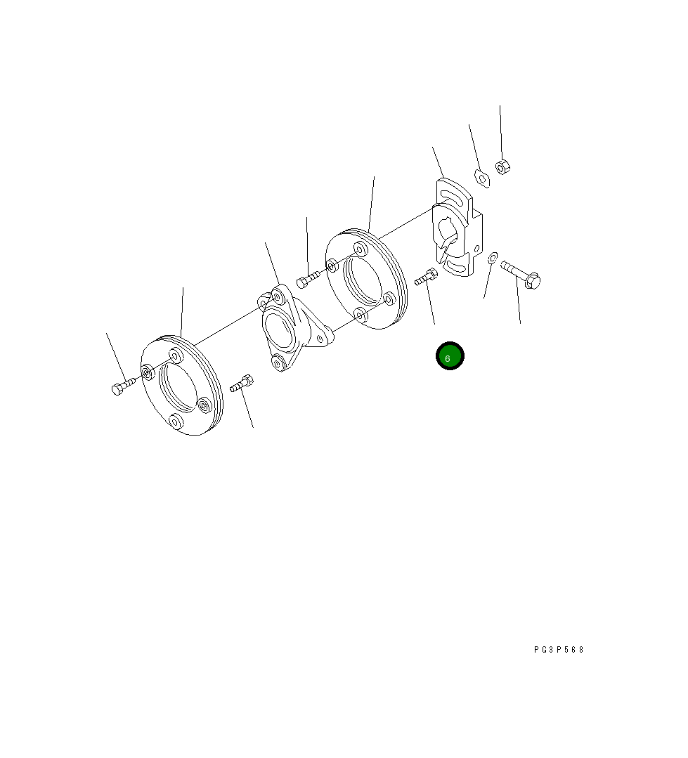 Болт DK156633-3400 Komatsu