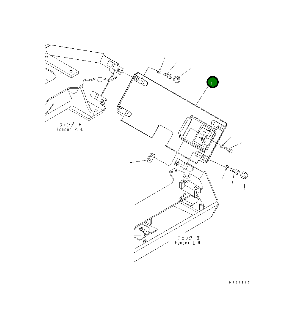 Крышка 134-78-61312 Komatsu