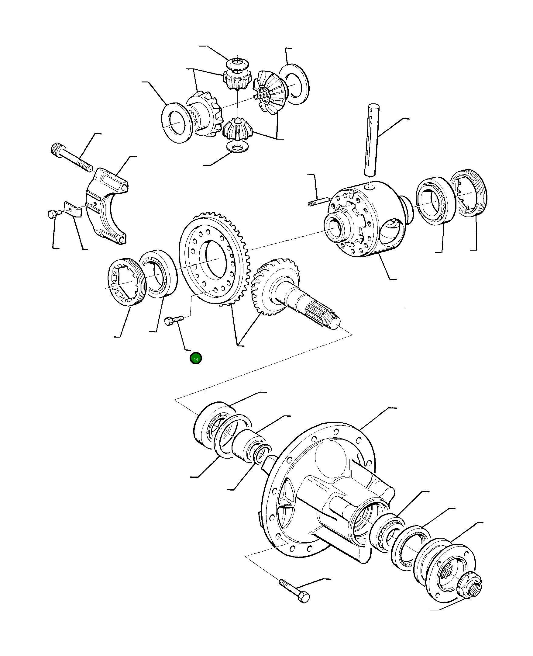 Болт MIB070792 Komatsu