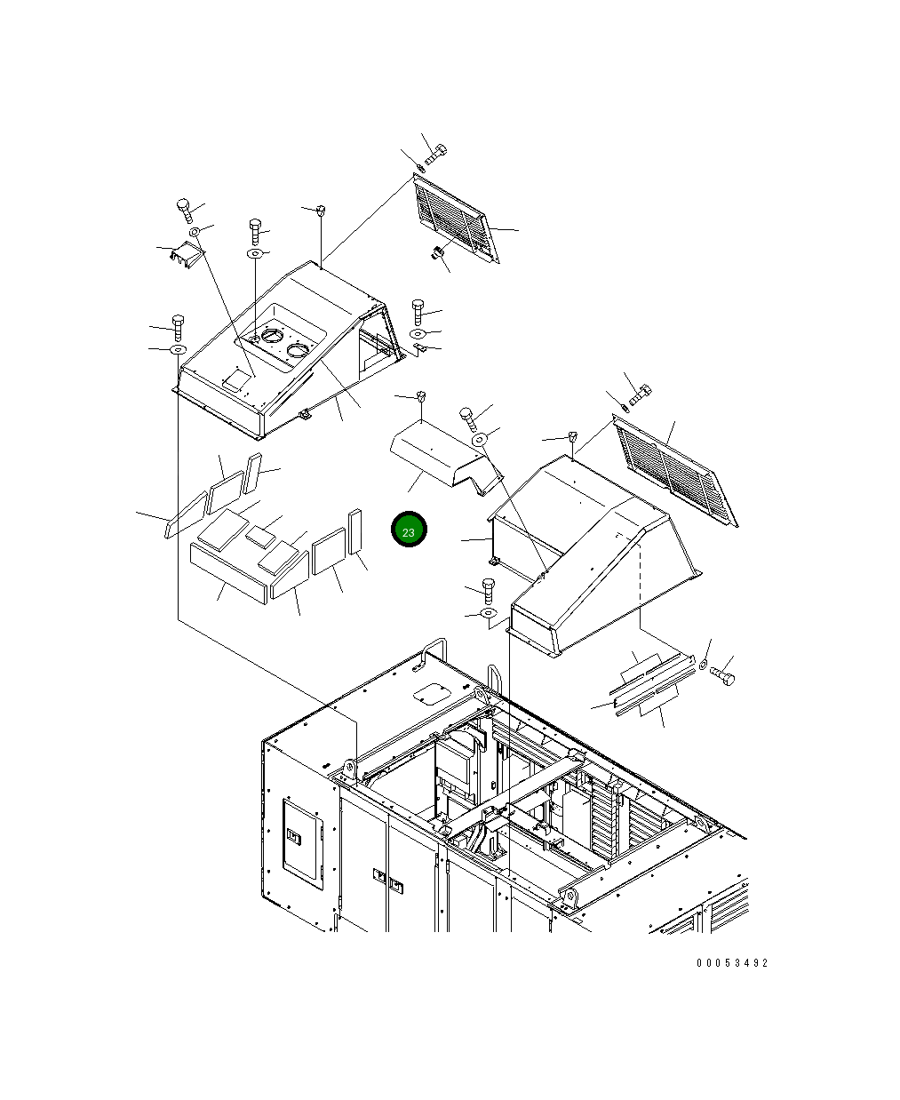 Крышка 21T-54-32841 Komatsu
