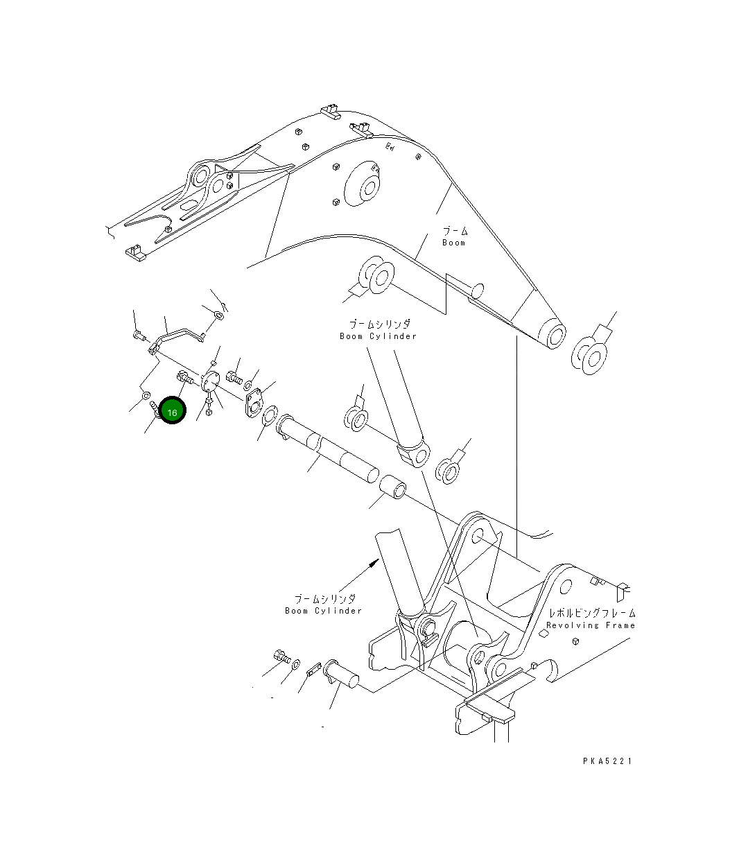 Болт 01252-40625  Komatsu