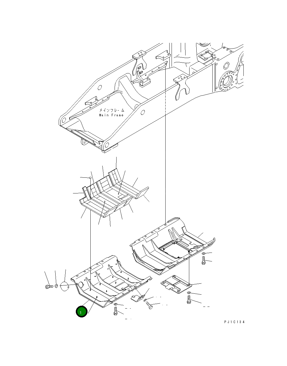 Крышка 17A-862-4280 Komatsu