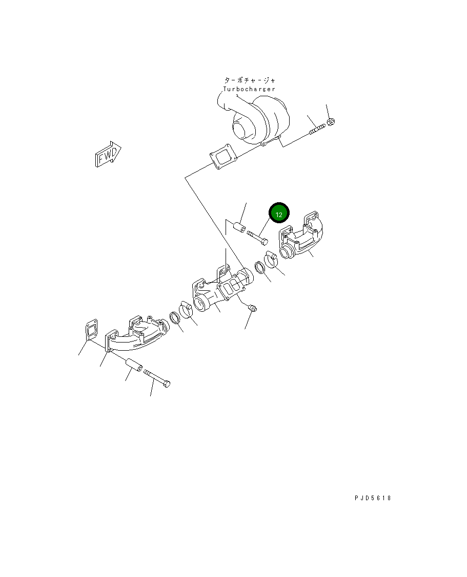 Болт 01010-61055 Komatsu