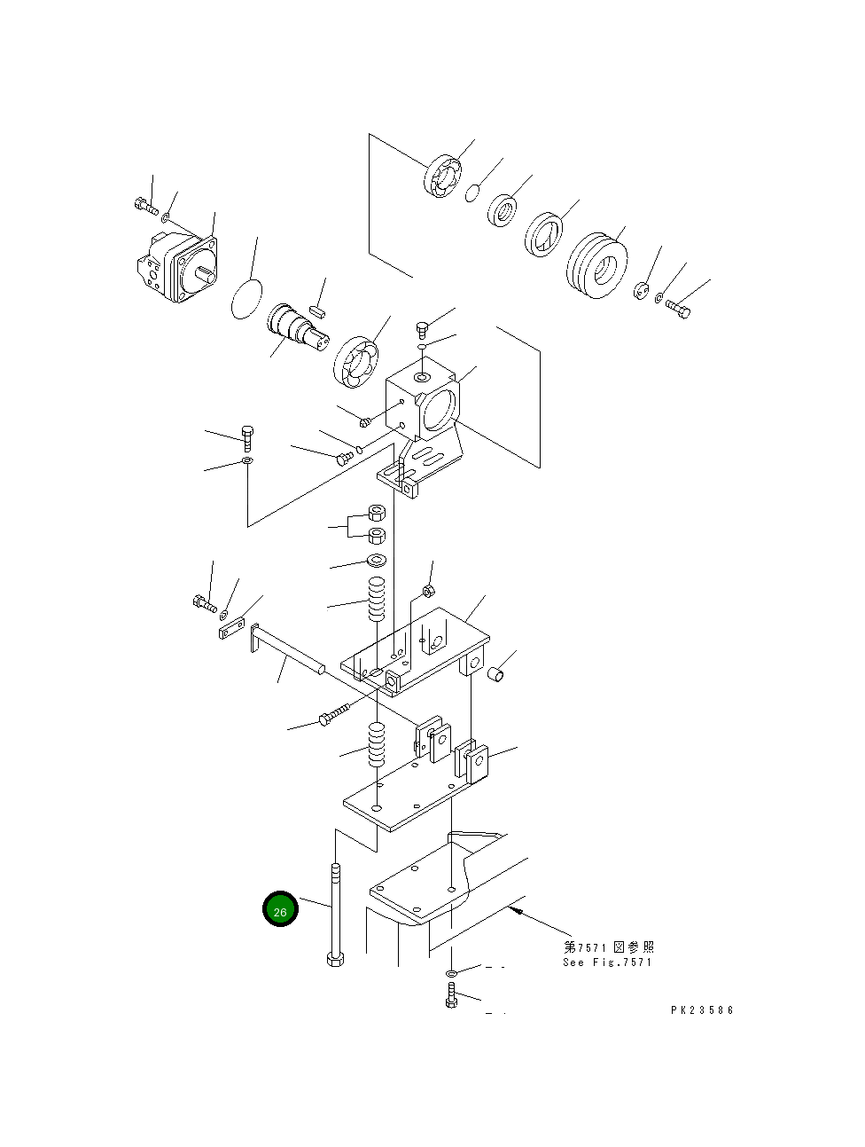 Болт 568-15-11350 Komatsu