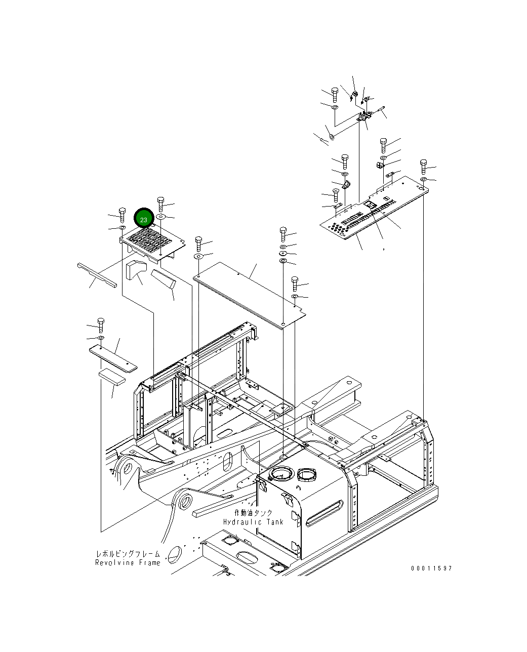 Крышка 208-54-71631 Komatsu