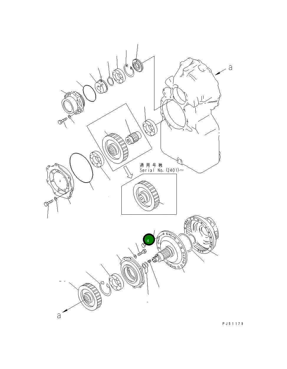 Болт 01010-A1230 Komatsu