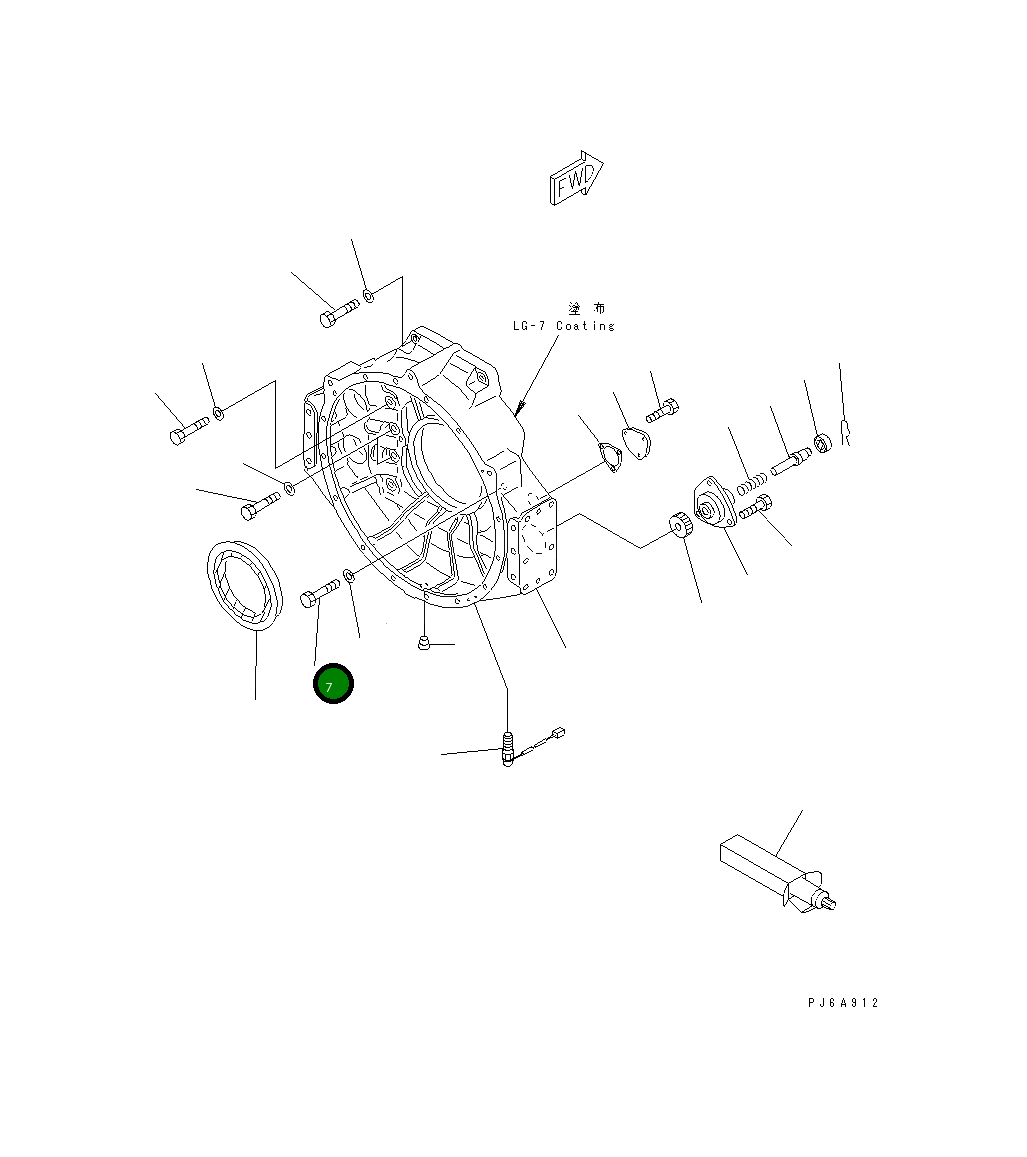 Болт 01050-31665 Komatsu