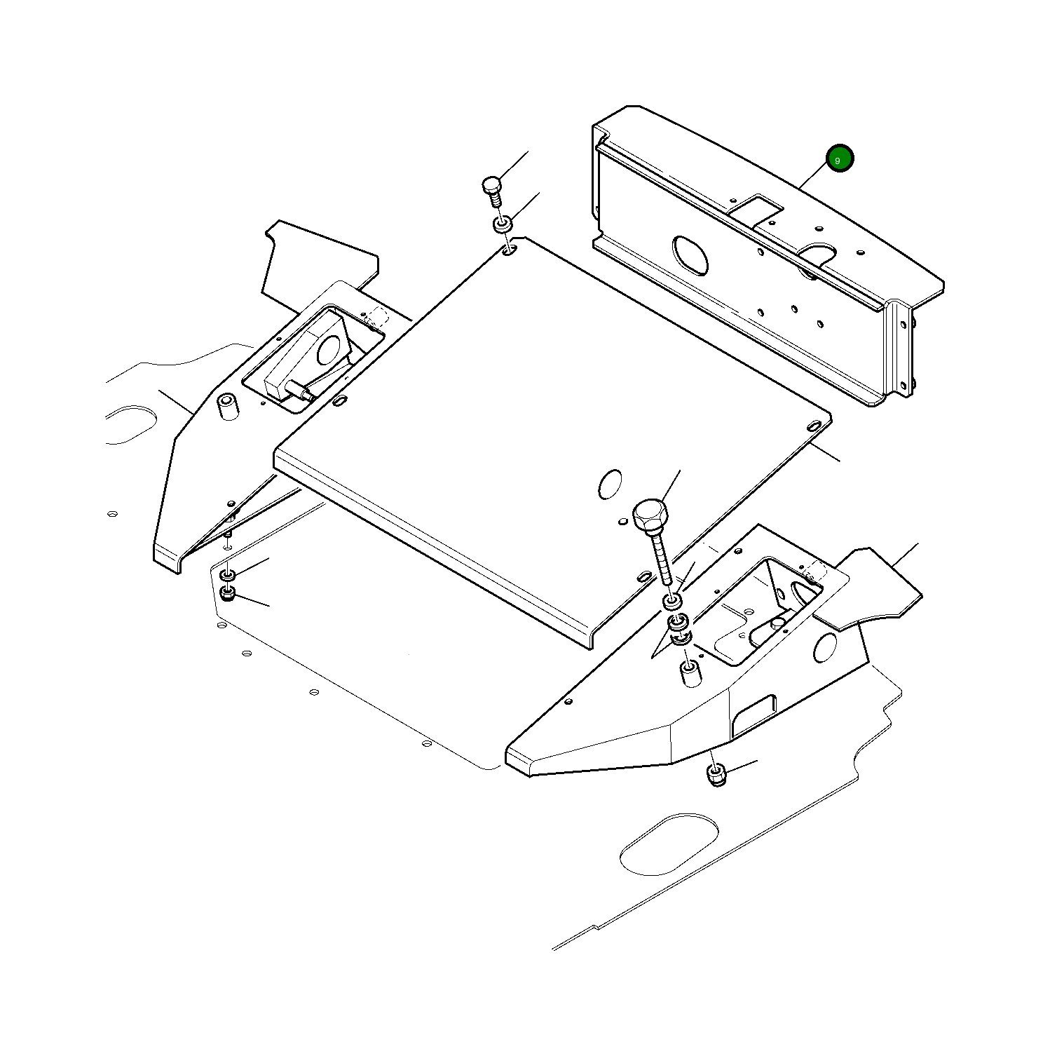 Крышка 42N-43-13310 Komatsu