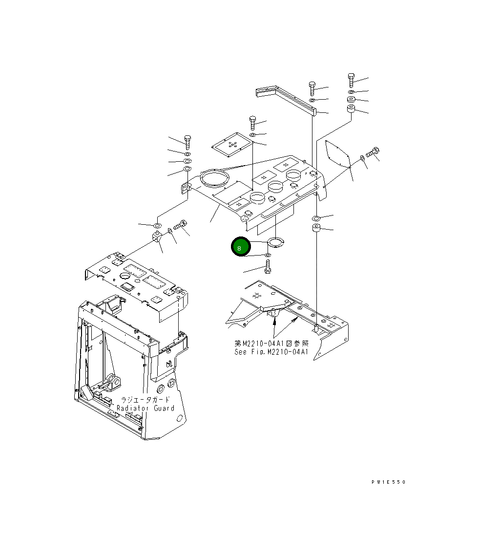Крышка 19M-54-11632  Komatsu