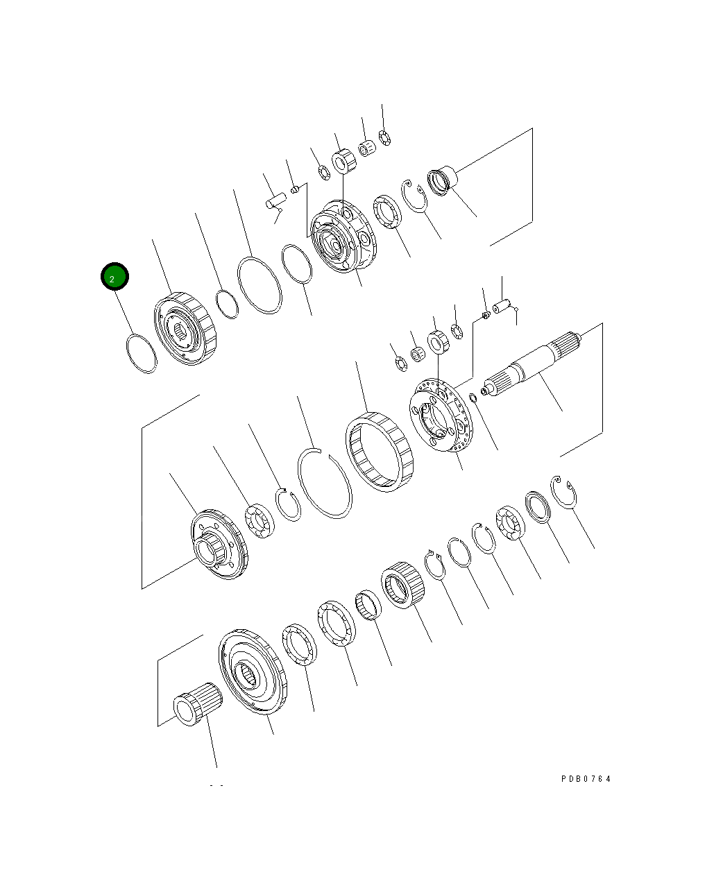 Кольцо 07018-11506  Komatsu