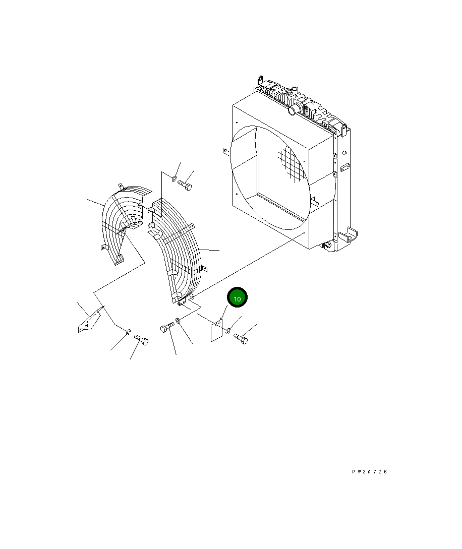 Крышка 23A-03-31170 Komatsu