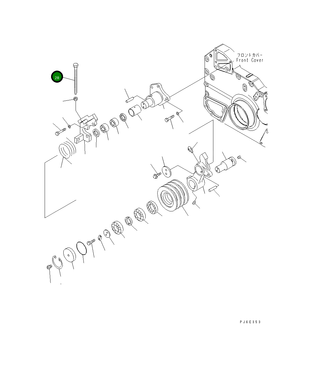Болт 6240-61-5440 Komatsu