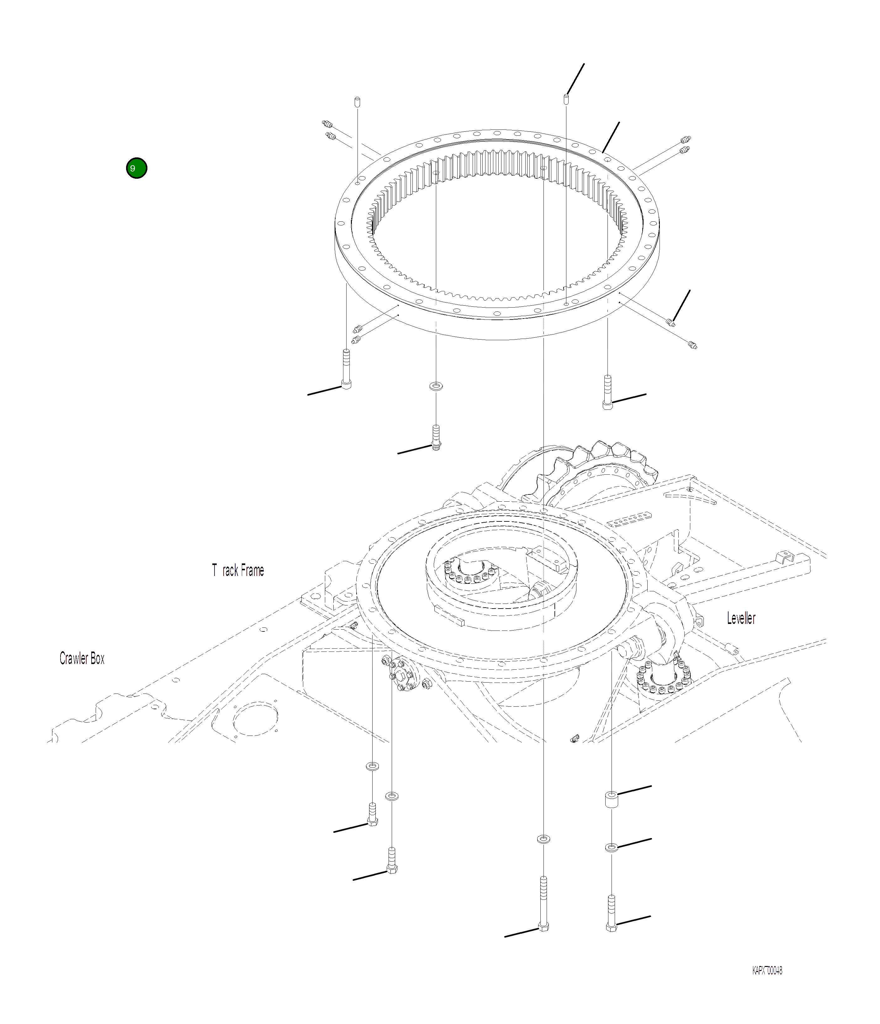 Болт 4A1-98-21110  Komatsu