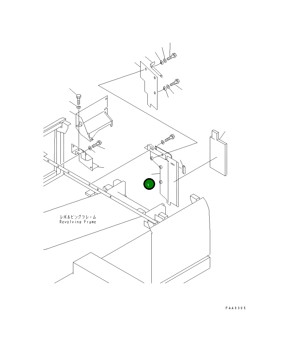 Крышка 203-54-66110 Komatsu