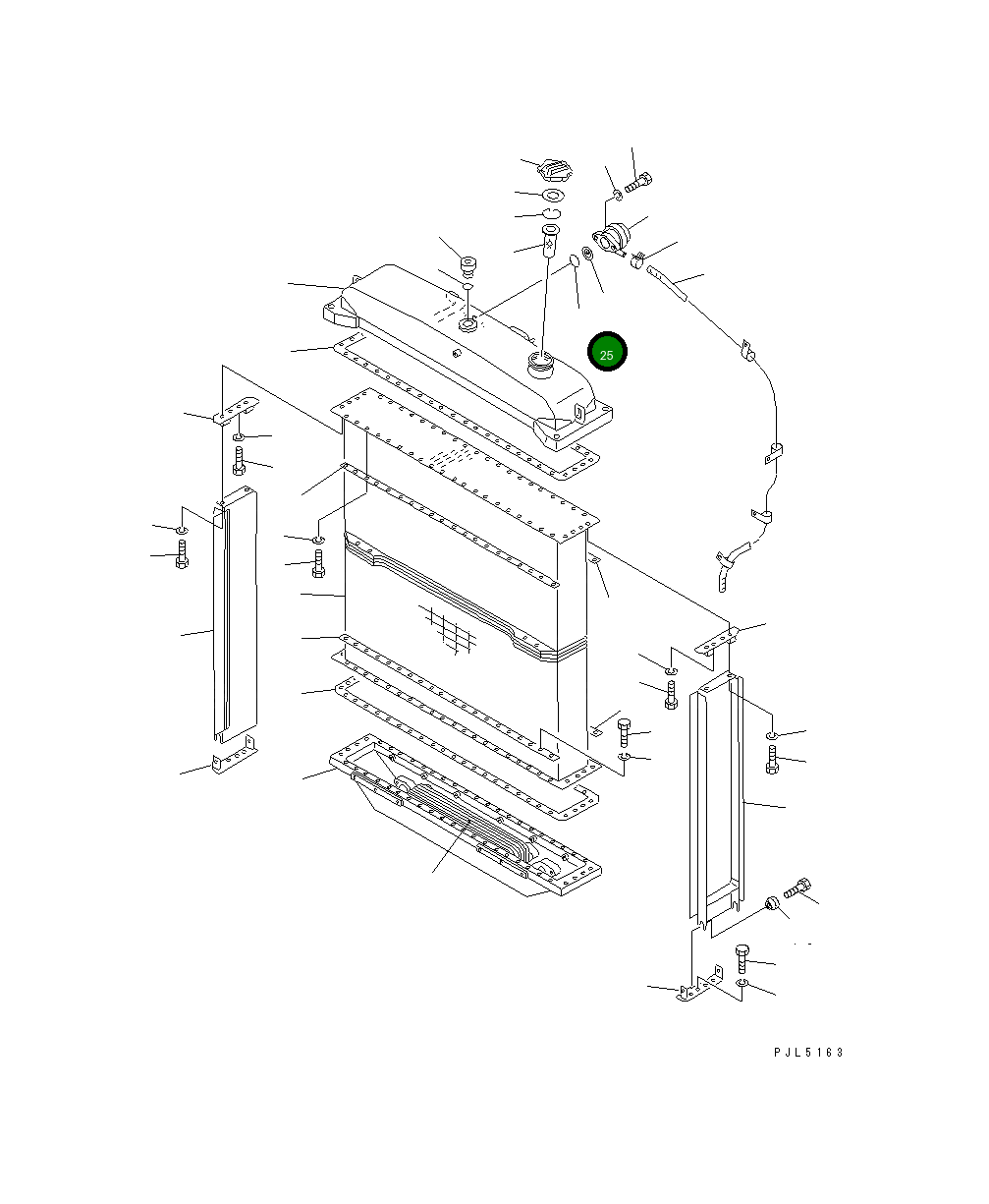 Кольцо уплотнительное (O-Ring) 07000-53045 Komatsu