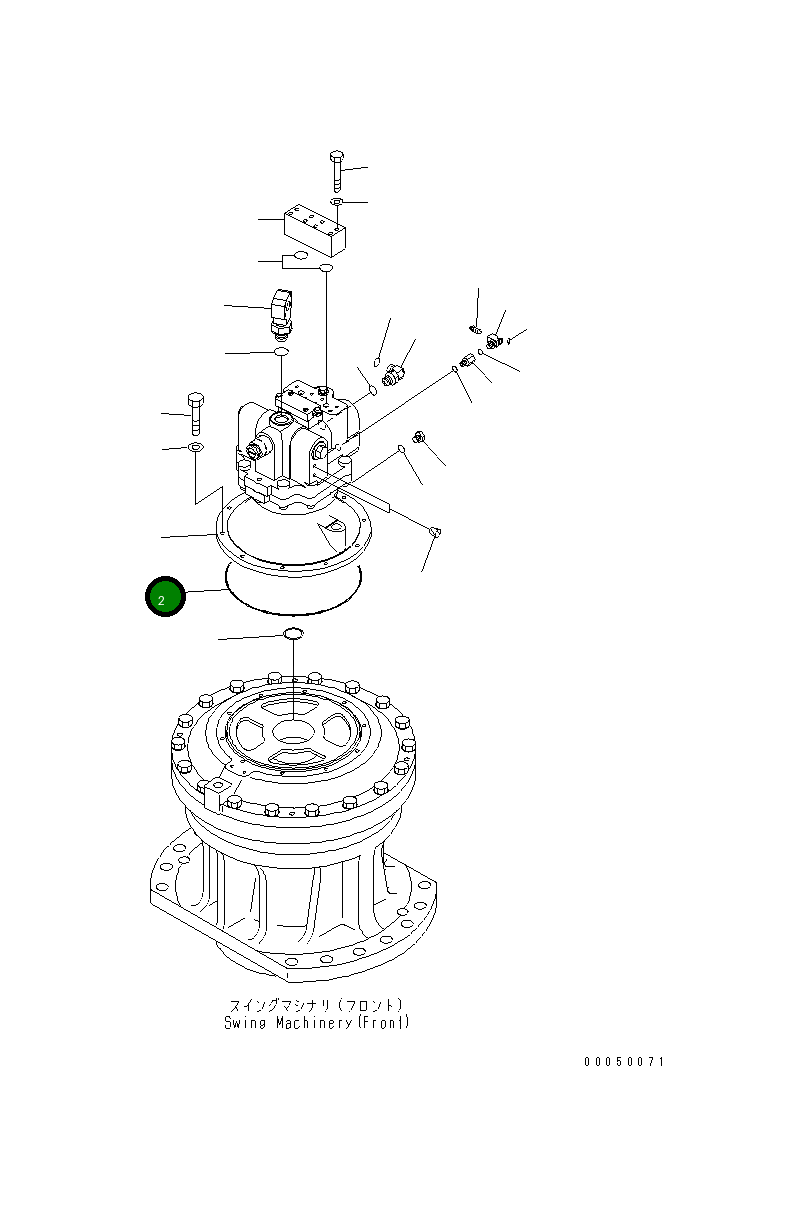 Кольцо уплотнительное (O-Ring) 208-26-71380 Komatsu