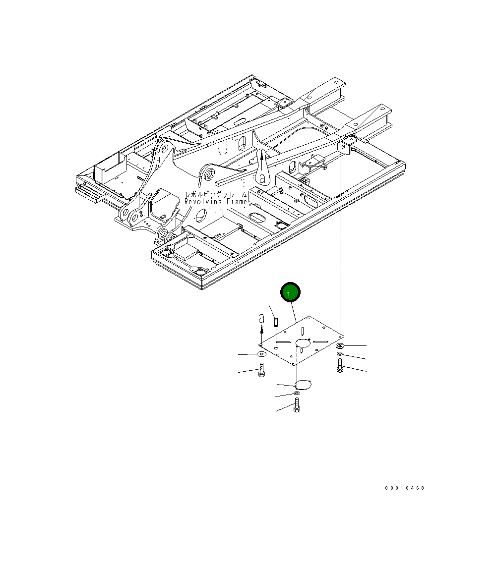 Крышка 208-54-72263  Komatsu