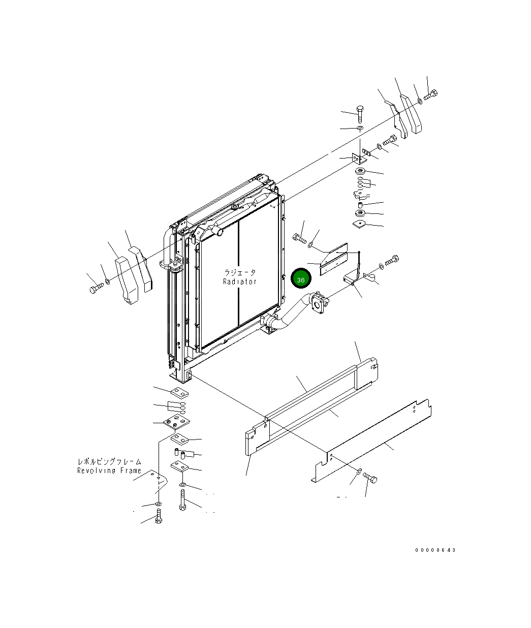 Крышка 21M-01-15520 Komatsu